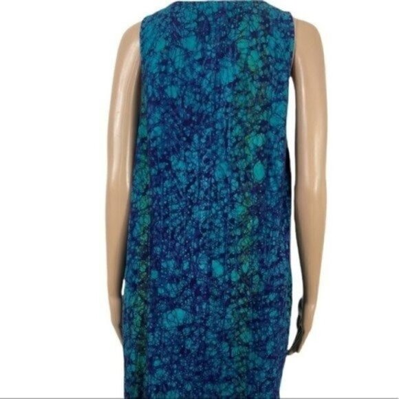 NNAMDI Ibenagu Spirit of Courage old style African tie dye sleeveless dress med - Picture 9 of 13